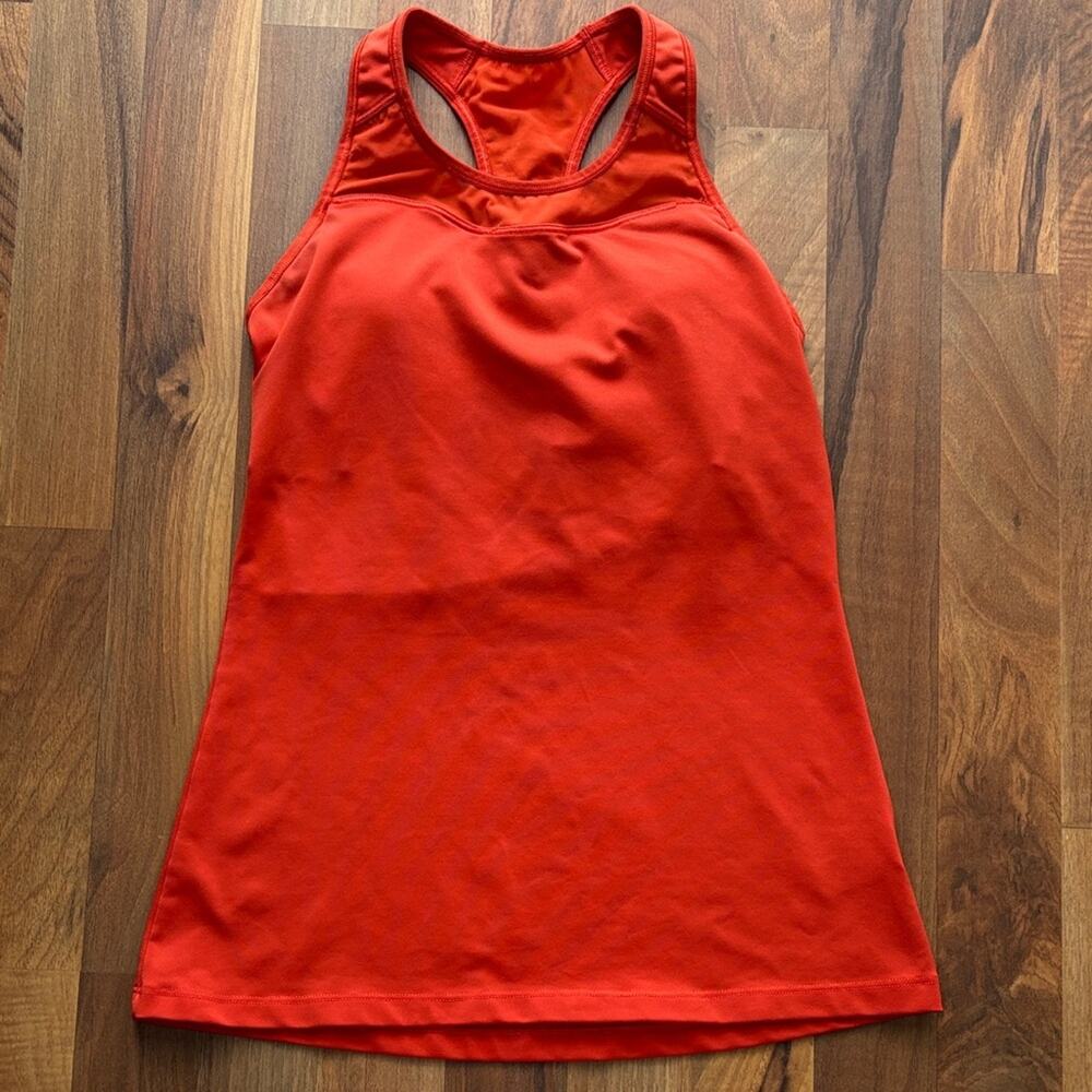 Athleta Women's Size XST Bright Coral Racerback Tank